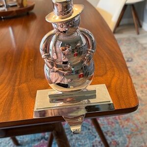 Pottery Barn Snowman Stocking Holder